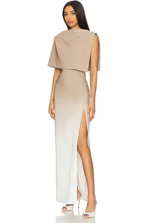 ET OCHS Helena Dress in Taupe,Ivory. Size 10, 12, 4, 8.