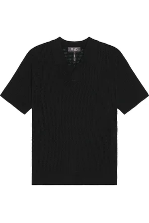 WAO Relaxed Open Knit Polo in . Size M, S, XL/1X.