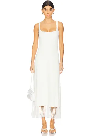 CLEA Silas Fringe Knit Dress in . Size S, XS.