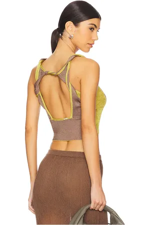 Isa Boulder Two-tone Twisted Top in . Size M, S, XL, XS.