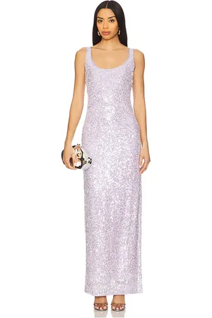 Milly Tatum Stretch Shimmer Sequins Maxi Dress in . Size 12, 6.