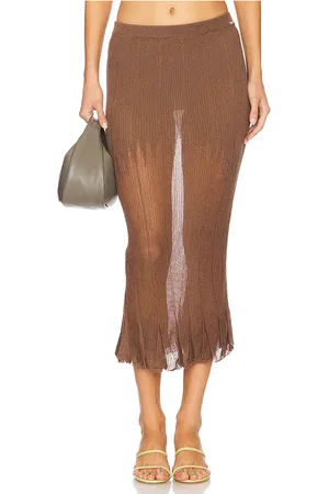 Isa Boulder Pleating Maxi Skirt in . Size XL.
