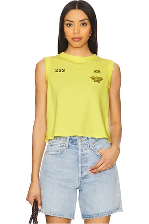 Spiritual Gangster 222 Nature Crawford Crop Tank Top in . Size M, S, XL, XS.