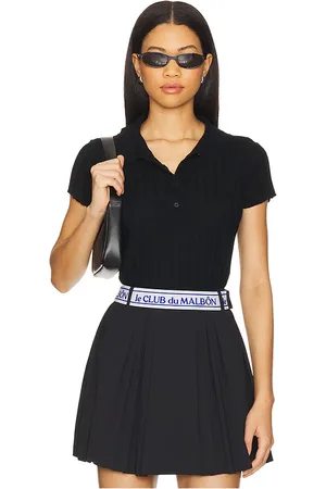 Malbon Golf Elea Rib Knit Polo Top in . Size XS.