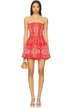 CHARO RUIZ IBIZA Clem Short Dress in Black Nelm in . Size S.
