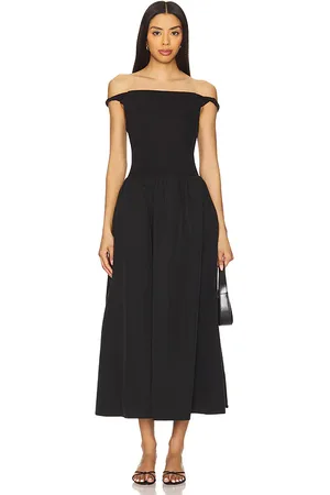 ASTR Off Shoulder Poplin Dress in . Size M.