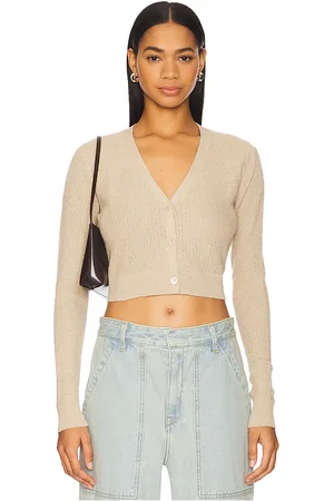 ENZA COSTA Cropped V Neck Cardigan in . Size S, XL, XS.
