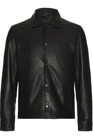 AllSaints Arlington Collared Jacket in . Size S, XL/1X.