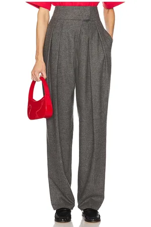 Helsa The Tweed High Waisted Pleated Trouser in . Size XS.