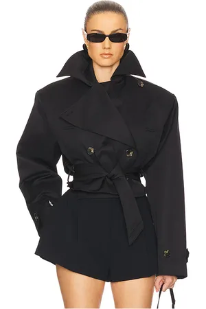 Helsa Oversized Cropped Trench in . Size S, XL.