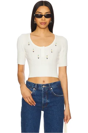 JoosTricot Pointelle Crop Top in . Size M, S, XS.