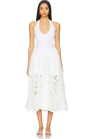Delfi Hera Eyelet Long Dress in . Size M, S, XS.