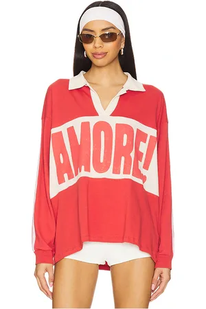 DAYDREAMER Amore Rugby Top in . Size M, S, XL, XS.