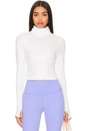 Splits59 Jackson Rib Cropped Turtleneck Top in . Size XL.