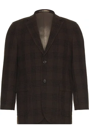 Beams 3B Box-Fit Jacket Wool Plaid in . Size XL/1X.