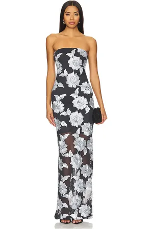 ROTATE Flower Mesh Tube Dress in . Size 38.