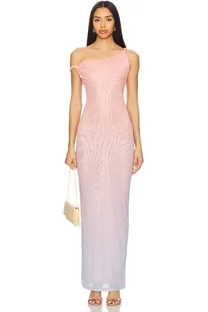 GOOD AMERICAN Mesh Twist Maxi Dress in . Size M, S, XL/1X, XS, XXL/2X.