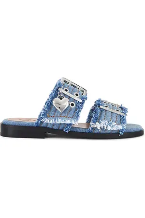 Ganni Feminine Buckle Sandal in . Size 38, 39, 40, 41.