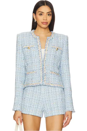 Generation Love Betsy Buttoned Tweed Blazer in . Size XL.