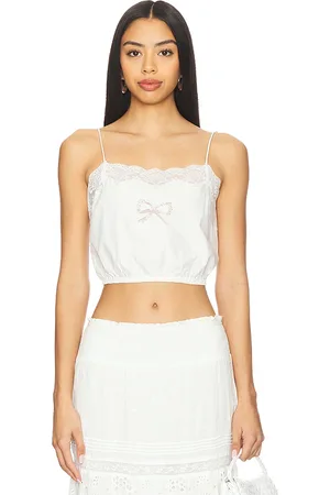 LOVESHACKFANCY Aliaya Top in . Size M, S, XL, XS.