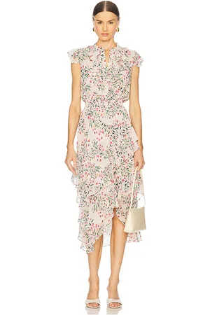 MISA Ilysa Dress in Neutral,Green. Size M, S, XL, XS.