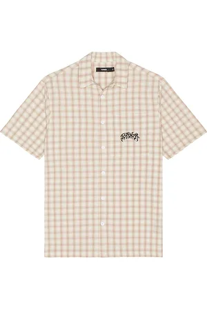 FORMER Manners Check Short Sleeve Shirt in . Size M, S, XL/1X.