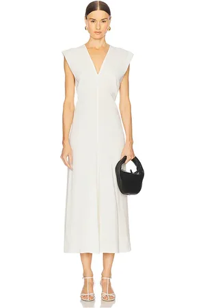 St Agni Plunge Drape Dress in . Size S.