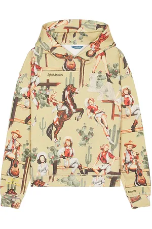 LIFTED ANCHORS Jesse All Over Print Hoodie in . Size M, S, XL/1X.