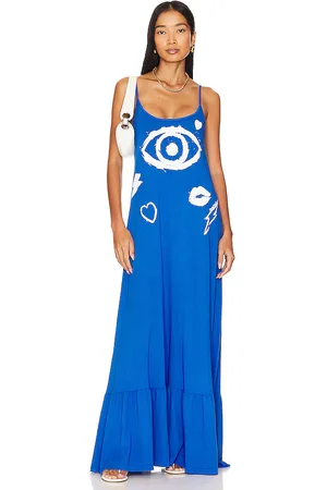 LAUREN MOSHI Beatrix Painted Evil Eye Dress in . Size S, XS.