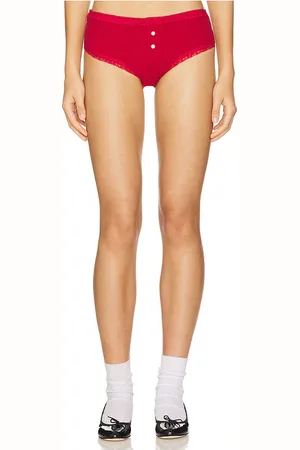 Frankies Bikinis X Bella Hadid Bluebell Rib Short in . Size M, S, XL, XS, XXS.