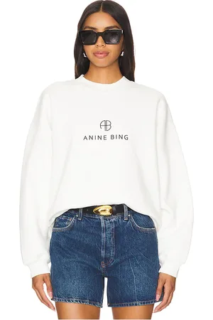 ANINE BING Jaci Sweatshirt Monogram in . Size M.