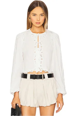 SEA Elke Soutache Long Sleeve Blouse in . Size M, XL, XS, XXS.