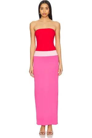 Lovers And Friends Penny Maxi Dress in Rose,Fuchsia. Size M, S, XL, XS, XXS.