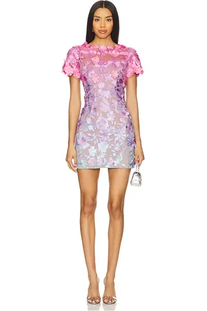 ELLIATT Bella Mini Dress in Lavender,Fuchsia. Size M.