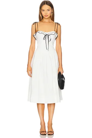 MAJORELLE Carol Midi Dress in . Size M, S, XL, XS.
