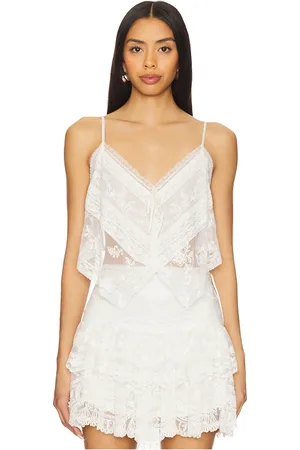 LOVESHACKFANCY Carrera Top in . Size M, S.