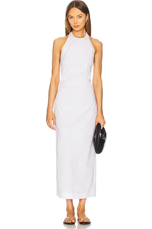 ENZA COSTA Poplin Halter Dress in . Size 2.