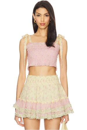 LOVESHACKFANCY Corbin Top in . Size M, S, XL, XS.