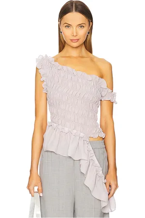 Rokh Smocking Off Shoulder Top in . Size 36/4.