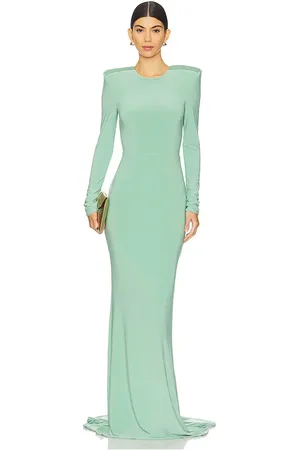 Zhivago Forte Gown in Sage,Teal. Size 4, 6.