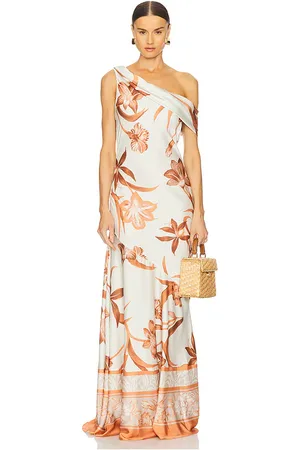 ROCOCO SAND One Shoulder Maxi Dress in . Size M, S, XL, XS, XXS.