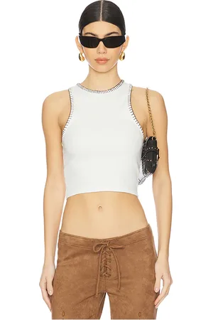 EB DENIM X REVOLVE Blanket Stitch Tank in . Size M, S.