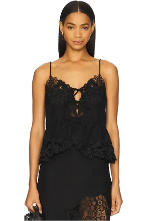 SEA Katharine Embroidery Slip Top in . Size M, S, XL.