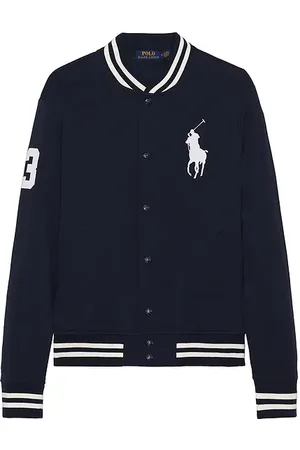 Ralph Lauren Athletic Fleece Big Pony Baseball Jacket in . Size M.
