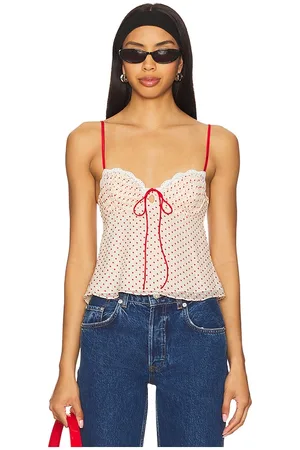 For Love & Lemons Love Dot Camisole Top in . Size M, S, XL, XS.