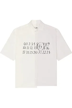Maison Margiela Button Down Numbers Shirt in . Size 52.