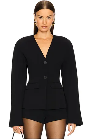 EAVES Gal Polished Crepe Blazer in . Size M, S, XS, XXS.