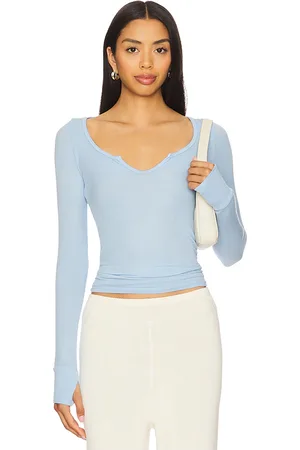 Michael Lauren Maeve Long Sleeve Scoop Neck Top in . Size M, S, XS.