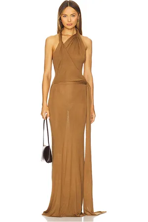 AYA MUSE Halter Maxi Dress in . Size S, XS, XXS.