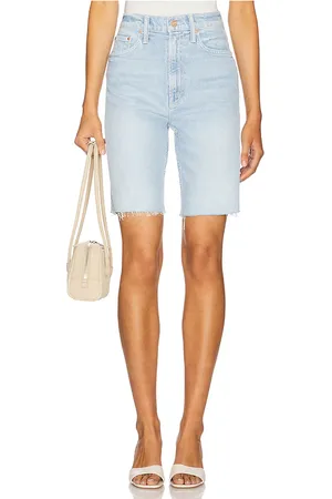 Mother High Waisted Rider Bermuda Short Fray in . Size 24, 25, 26, 27, 28, 29, 30, 31, 32.